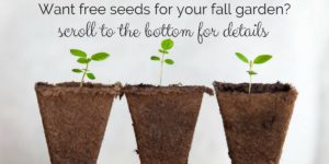 Baker Creek Fall Garden seed giveaway